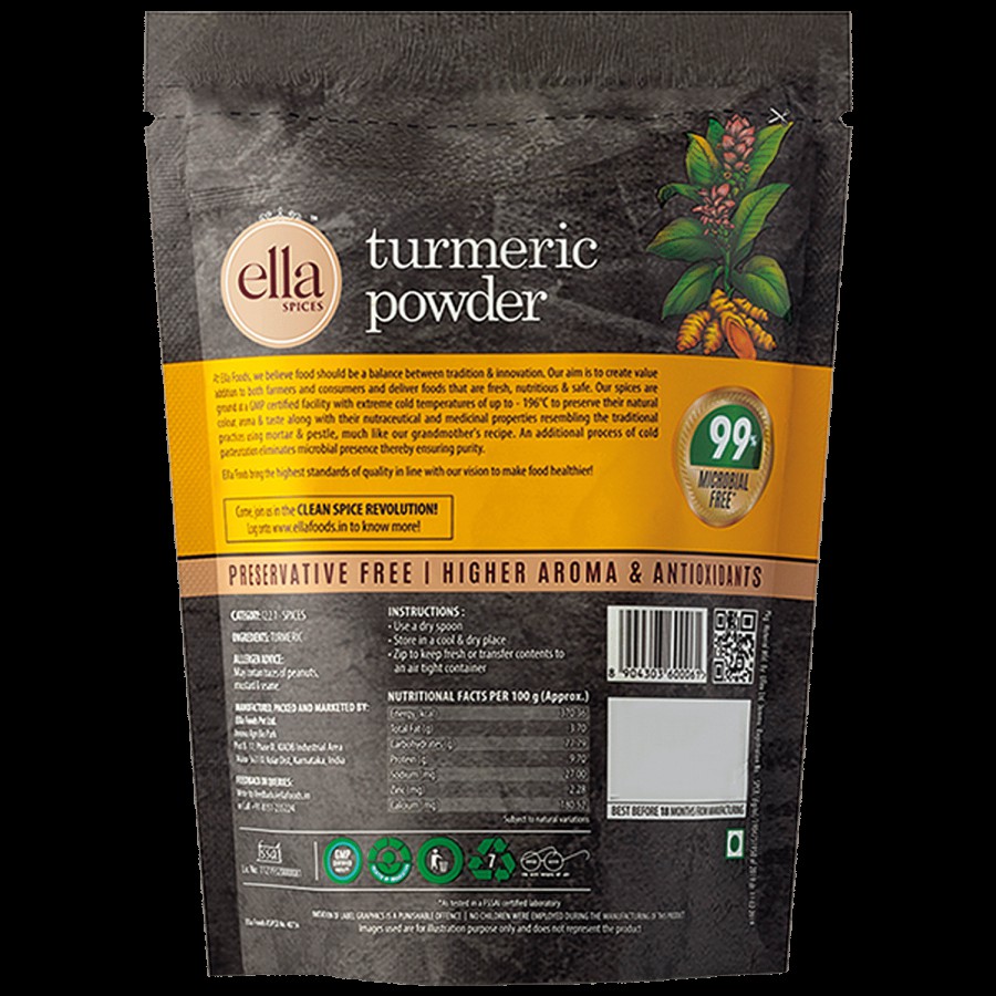 ella Spices Turmeric Powder/Arisina Pudi