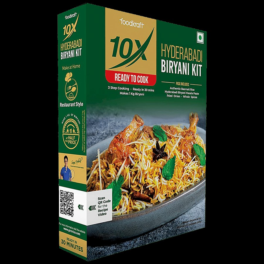 10X Hyderabadi Biryani Kit - Ready To Cook