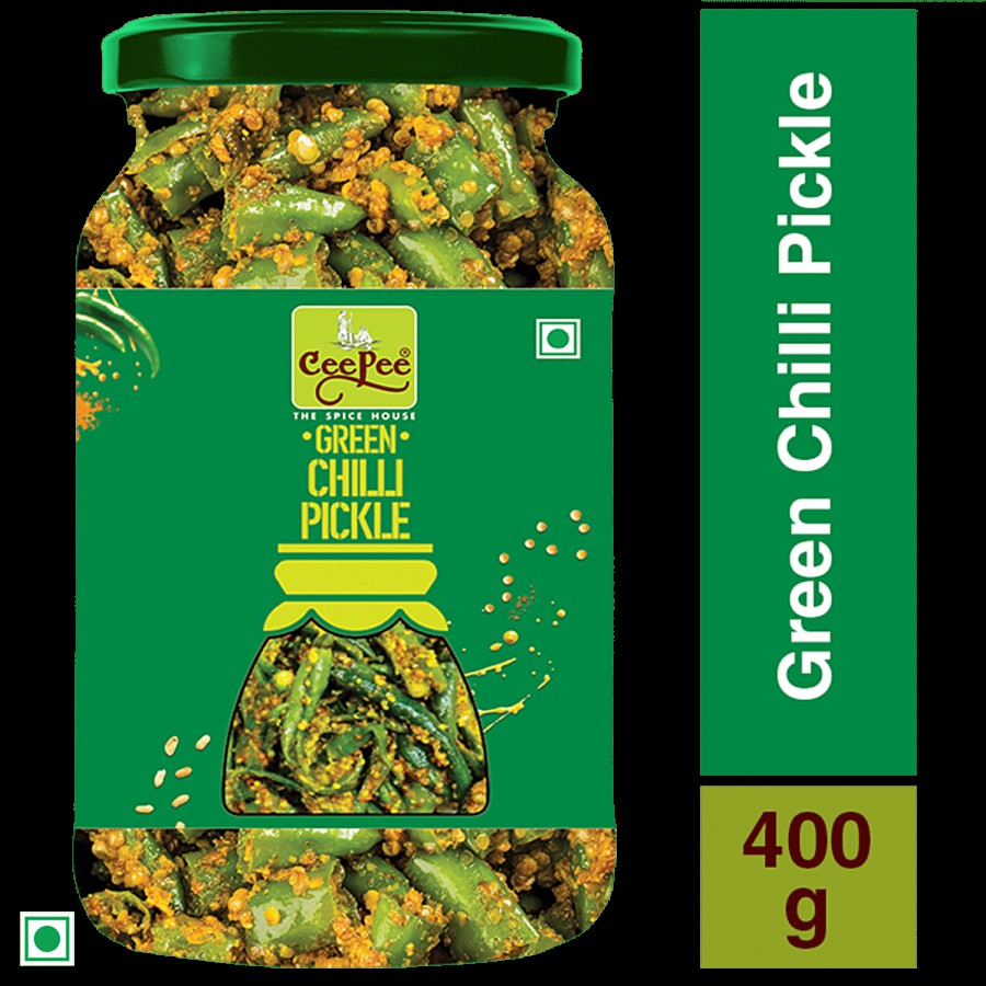 Cee Pee Green Chilli Pickle - With Authentic & Traditional Taste