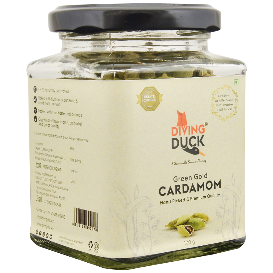 DIVING DUCK Green Gold Cardamom - Handpicked