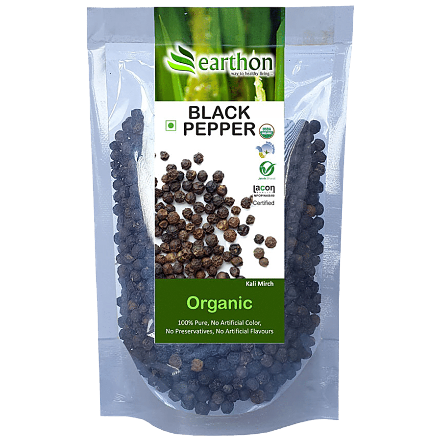 Earthon Organic Black Pepper/Kali Mirch/Kari Menasu