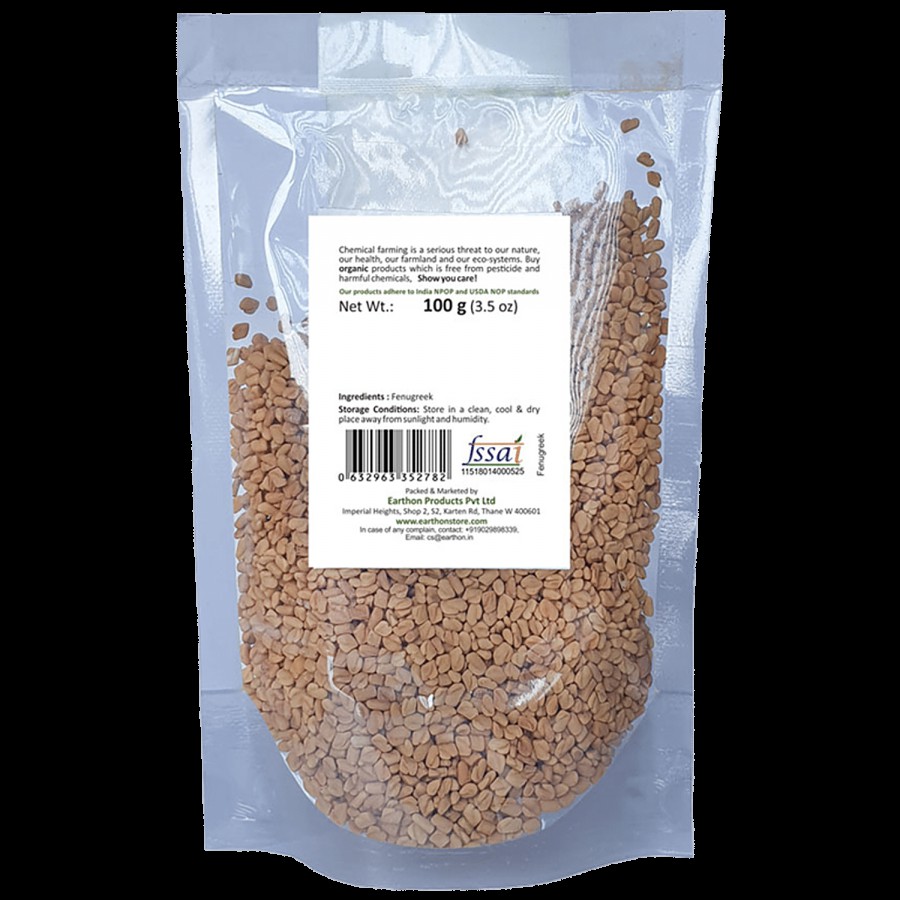 Earthon Organic Fenugreek/Methi/Menthya