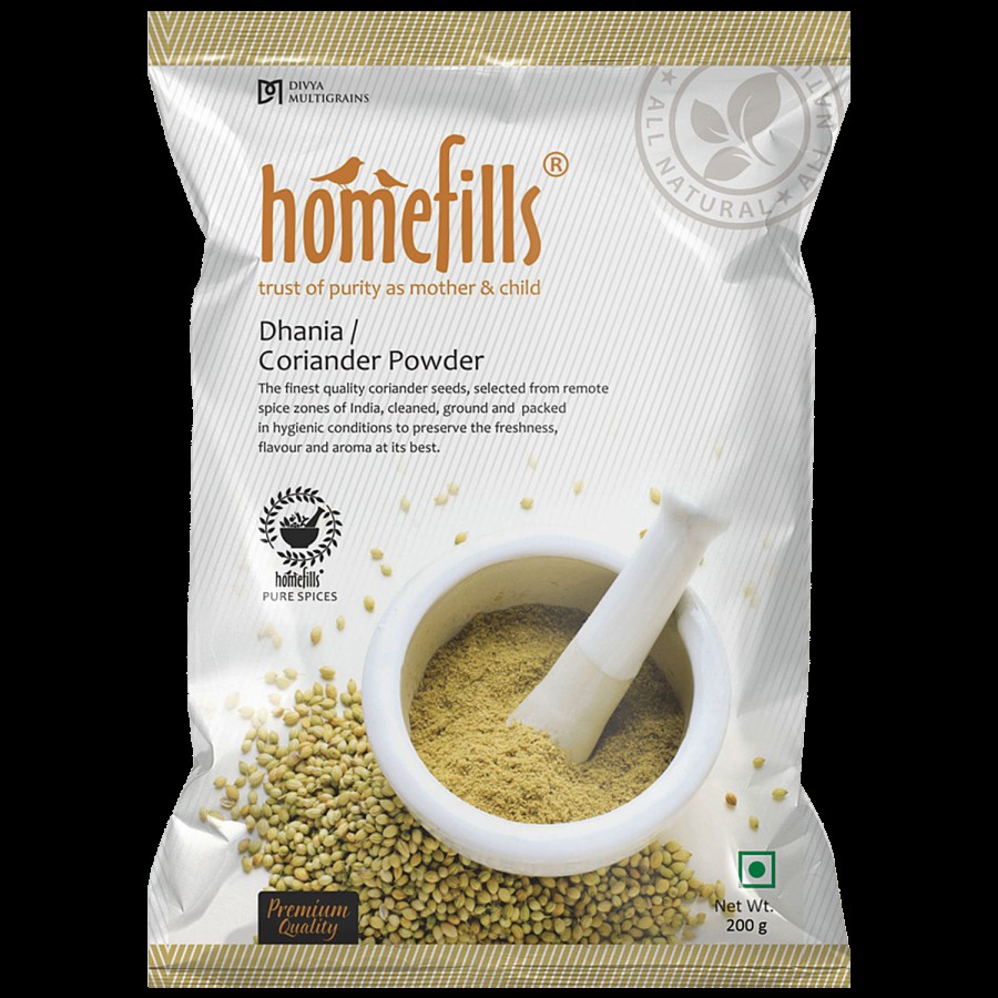 Homefills Dhania/Coriander Powder - Rich In Aroma & Flavour