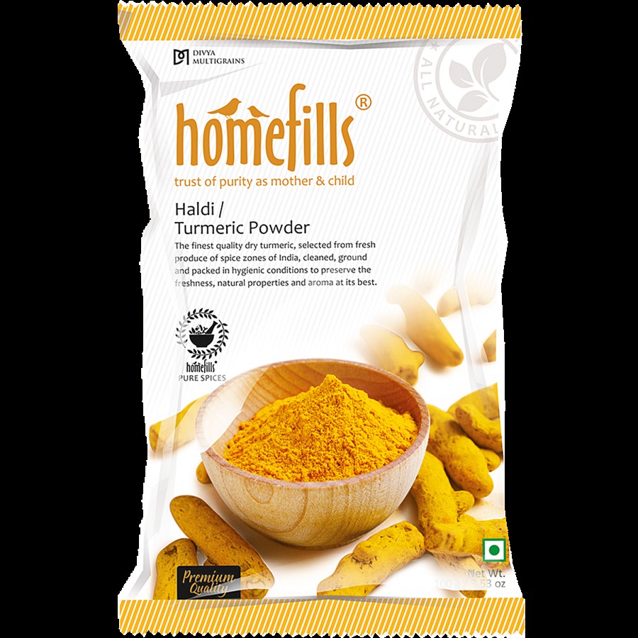 Homefills Haldi/Turmeric Powder - Enhances Flavour