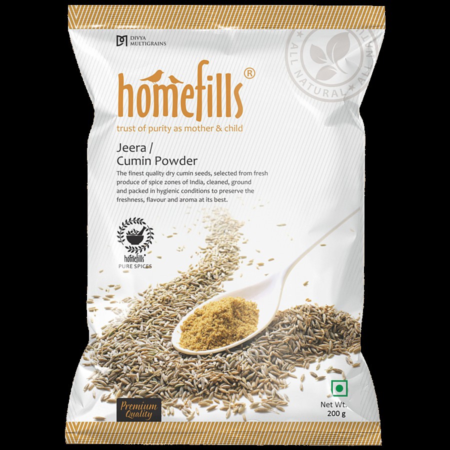 Homefills Jeera/Cumin Powder - Enhances Flavour  Rich In Aroma