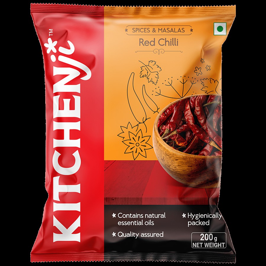 KITCHENJI Red Chilli - Long With Stem