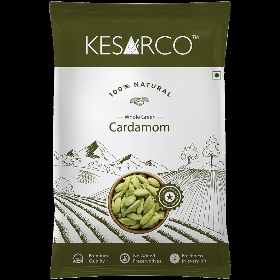 KesarCo Whole Green Cardamom / Elaichi