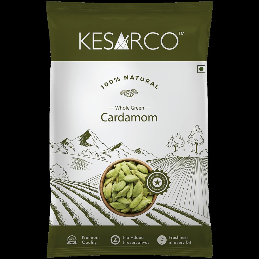 KesarCo Whole Green Cardamom / Elaichi