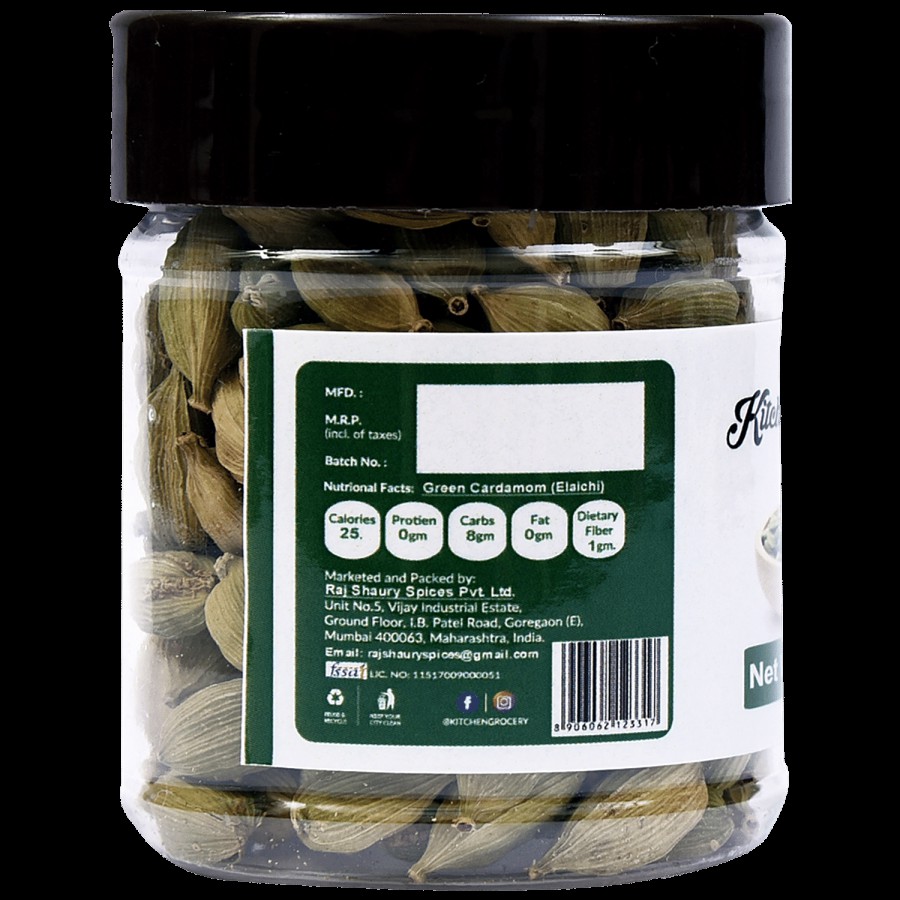 Kitchen Grocery Green Cardamom - Enhances Flavour