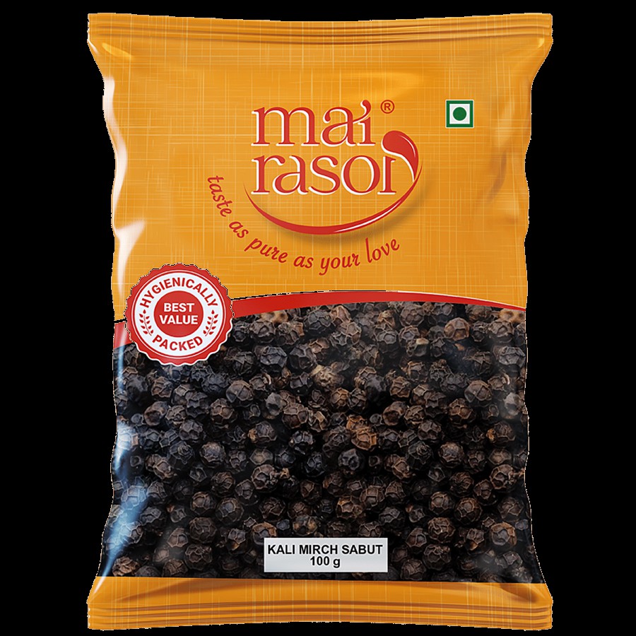 Mai Rasoi BLACK PEPPER KALI MIRCH WHOLE 100 gm