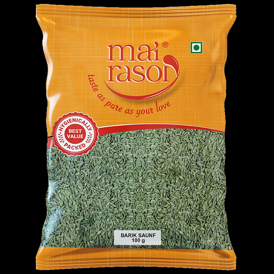 Mai Rasoi FENNEL SAUNF BARIK SMALL 100 gm