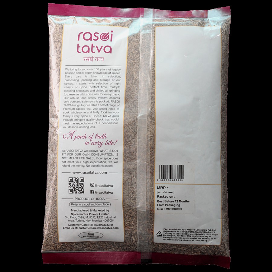 RASOI TATVA Cumin Seed - 100% Natural