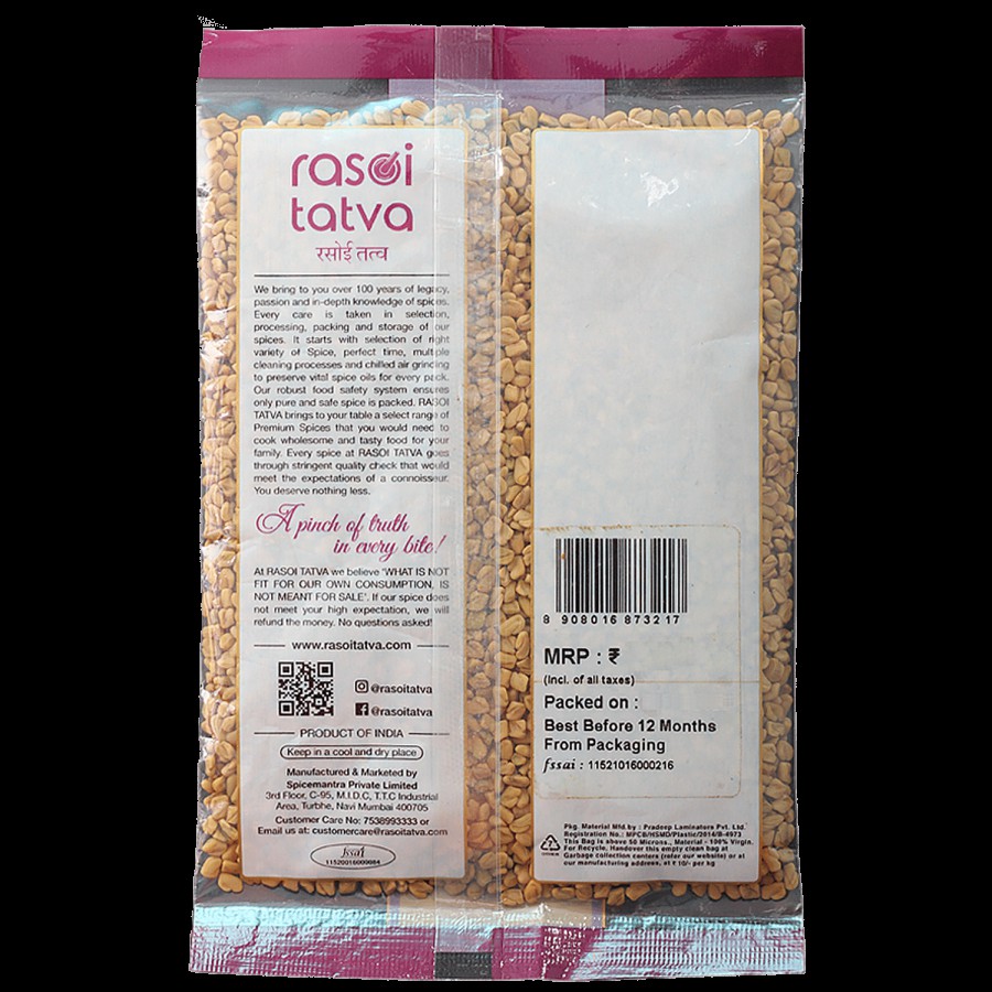 RASOI TATVA Methi Seed - 100% Natural