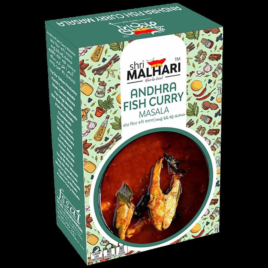 SHRI MALHARI Andhra Fish Curry Masala - Enhances More Flavour