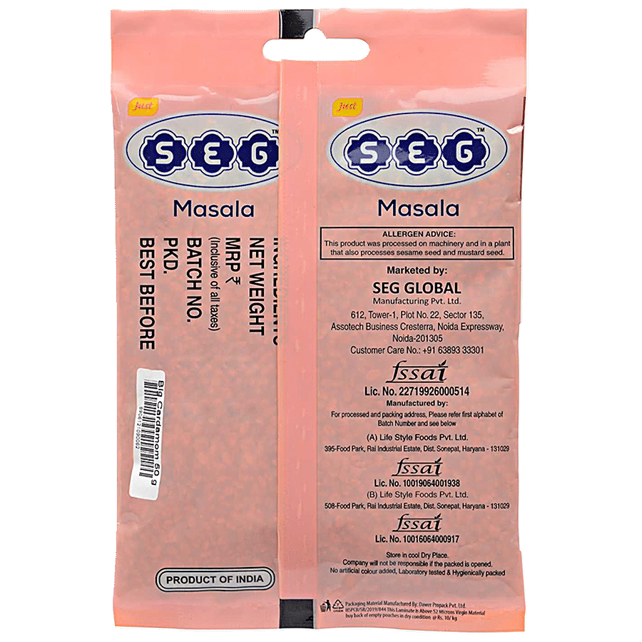 Seg Big Cardamom Whole/Moti Elaichi - 100% Natural & Fresh