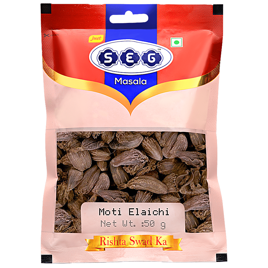 Seg Big Cardamom Whole/Moti Elaichi - 100% Natural & Fresh