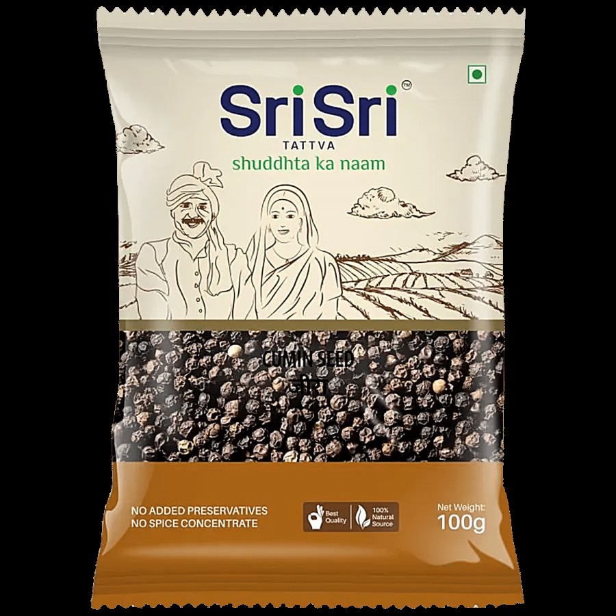 Sri Sri Tattva Black Pepper - Whole