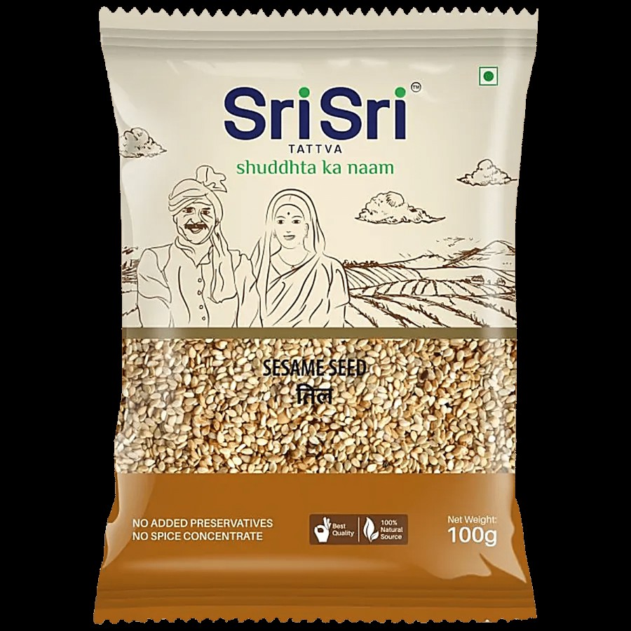 Sri Sri Tattva White Sesame Seeds Til - Highly Nutritious