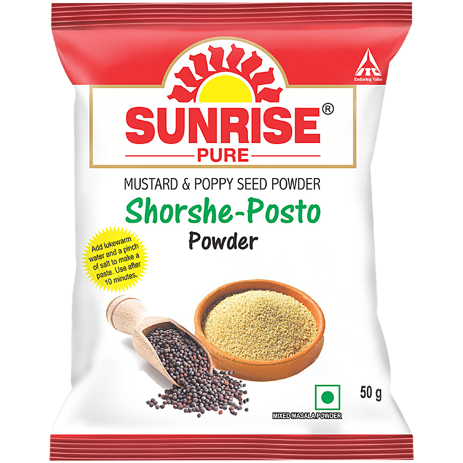 Sunrise Pure Mustard & Poppy Seed/Shorshe-Posto Powder