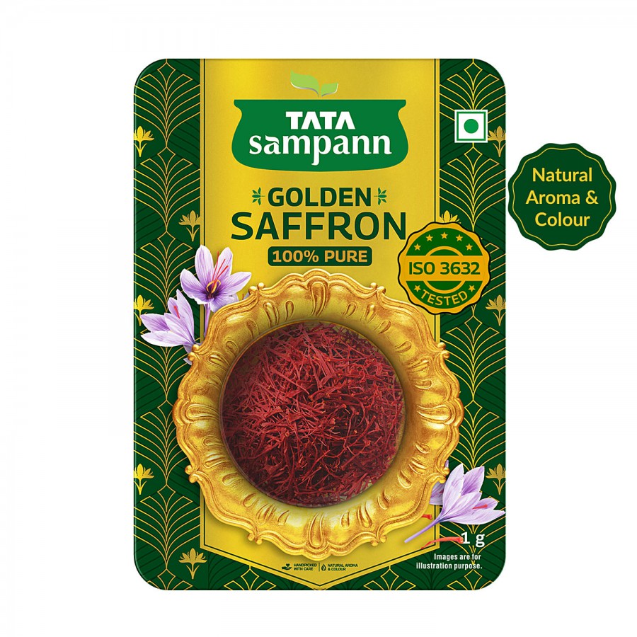 Tata Sampann Golden Saffron Natural Aroma & Colour Pure Kesar