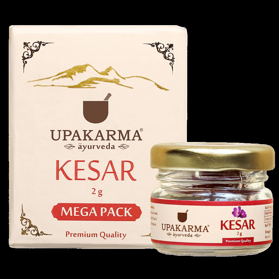 UPAKARMA Pure Kashmiri Kesar (Saffron Threads)