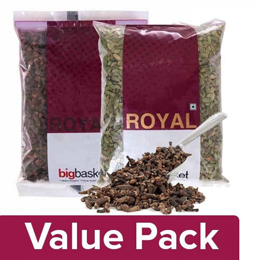 bb Royal Cloves / Launga 20 gm + Cardamom / Elaichi Green 20 gm + Marathi Moggu 50 gm +