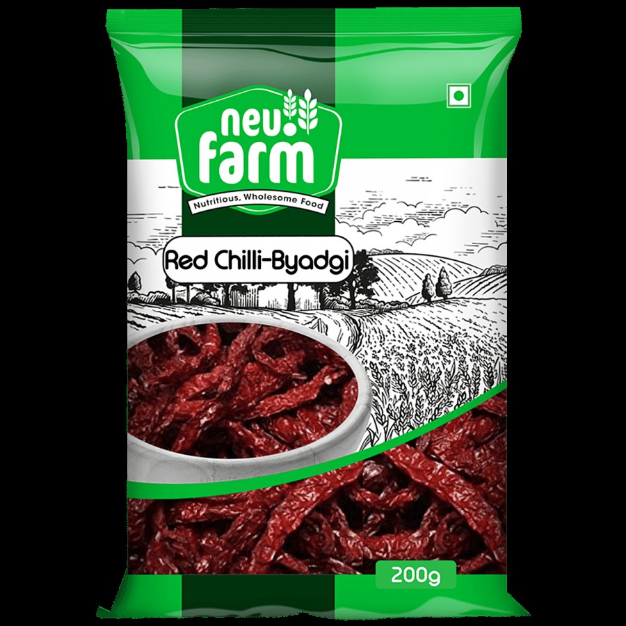 neu.farm Red Chilli / Lal Mirch Byadgi With Stem - Improves Digestion