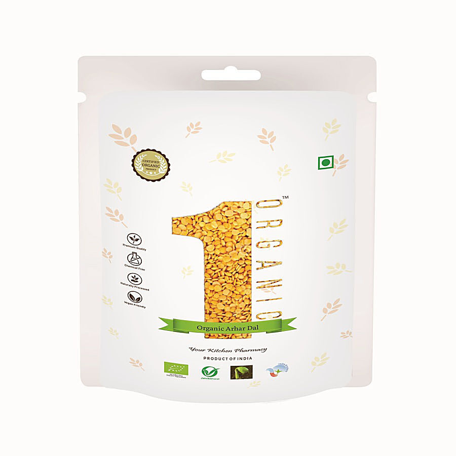 1Organic Toor/Arhar Dal - Fibre Rich