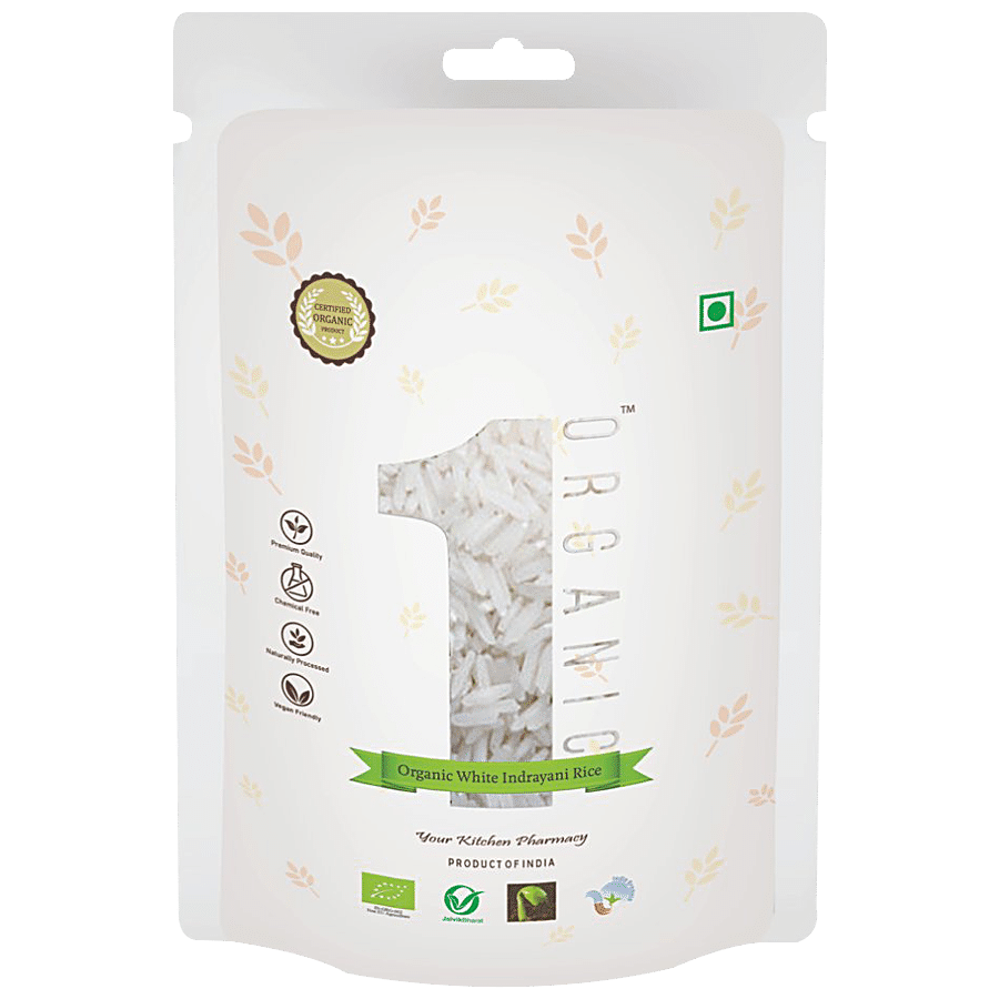 1Organic White Indrayani Rice - Nutritious