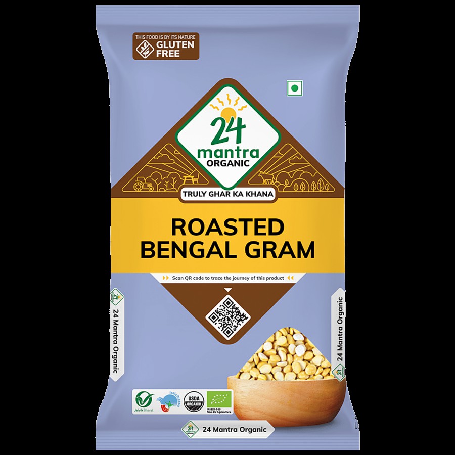 24 Mantra Organic Roasted Bengal Gram/Chana Dal