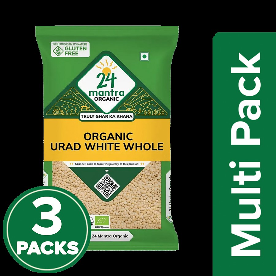 24 Mantra Organic Urad Dal White Whole