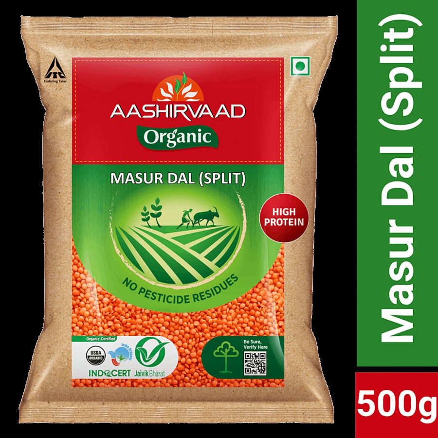 Aashirvaad Organic Masur Dal Split