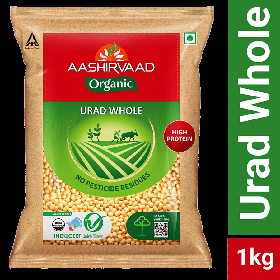 Aashirvaad Organic Urad Whole Dal