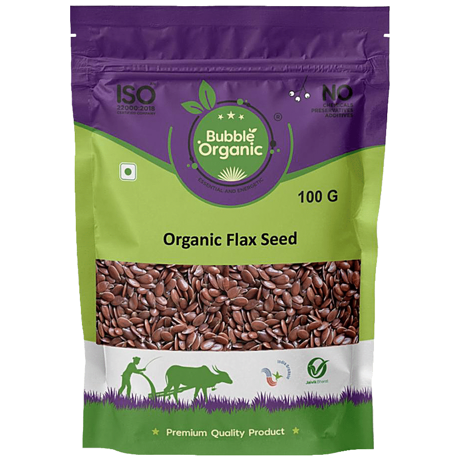 Bubble Organic Flaxseed - Rich In Omega 3 Fatty Acid