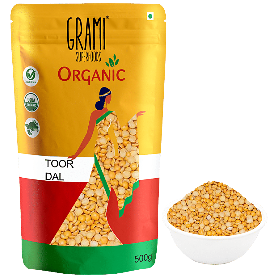 Grami Superfood Organic Toor Dal - Pigeon Pea