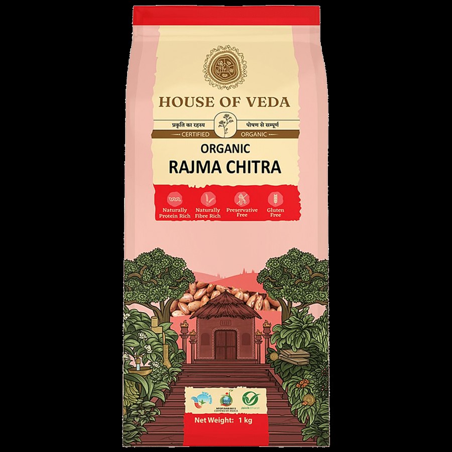 HOUSE OF VEDA Organic Rajma Chitra