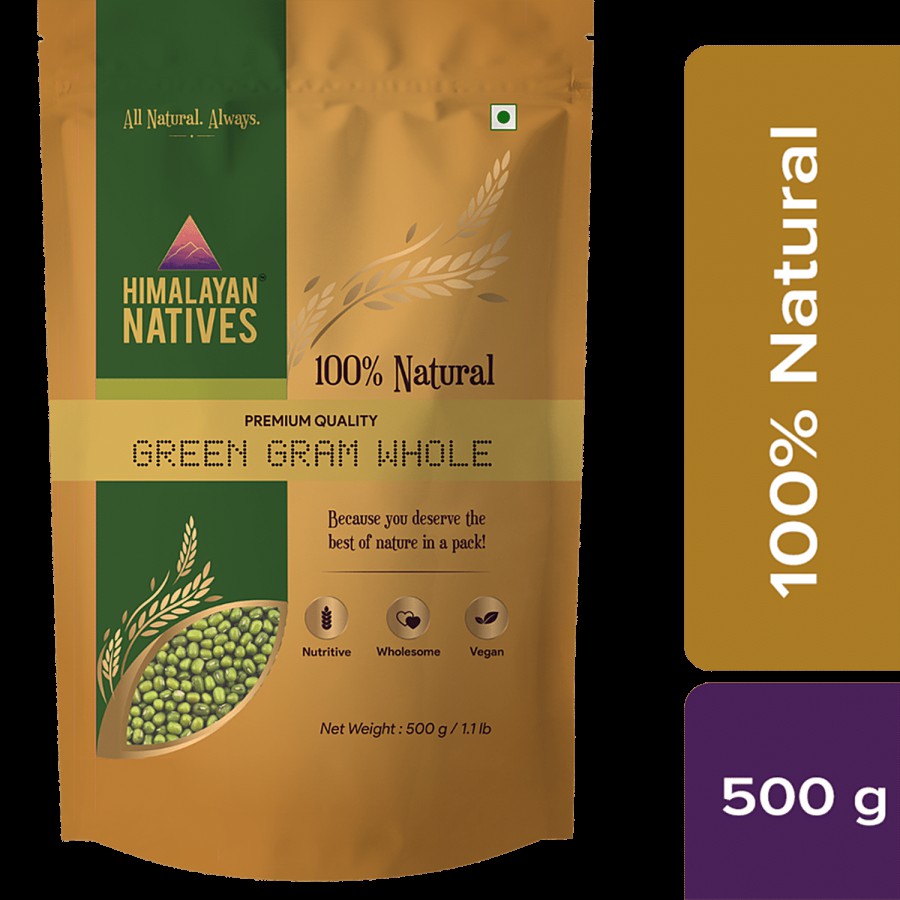 Himalayan Natives Green Gram Whole - Natural & Premium Quality