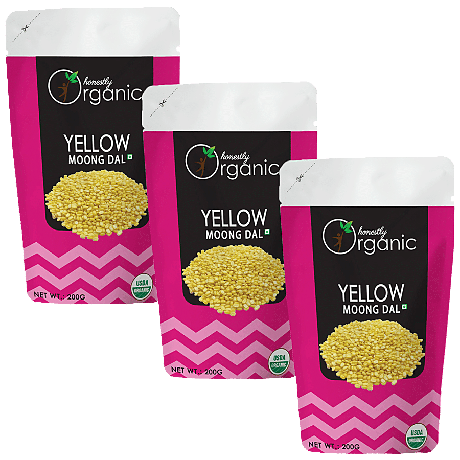 Honestly Organic Yellow Moong Dal - Rich In Protein & Fibre