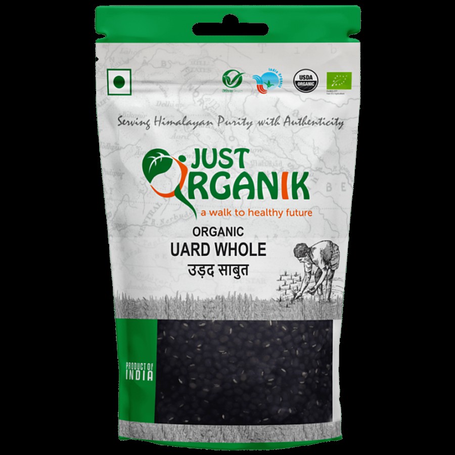 Just Organik Urad Whole (Black Dal)