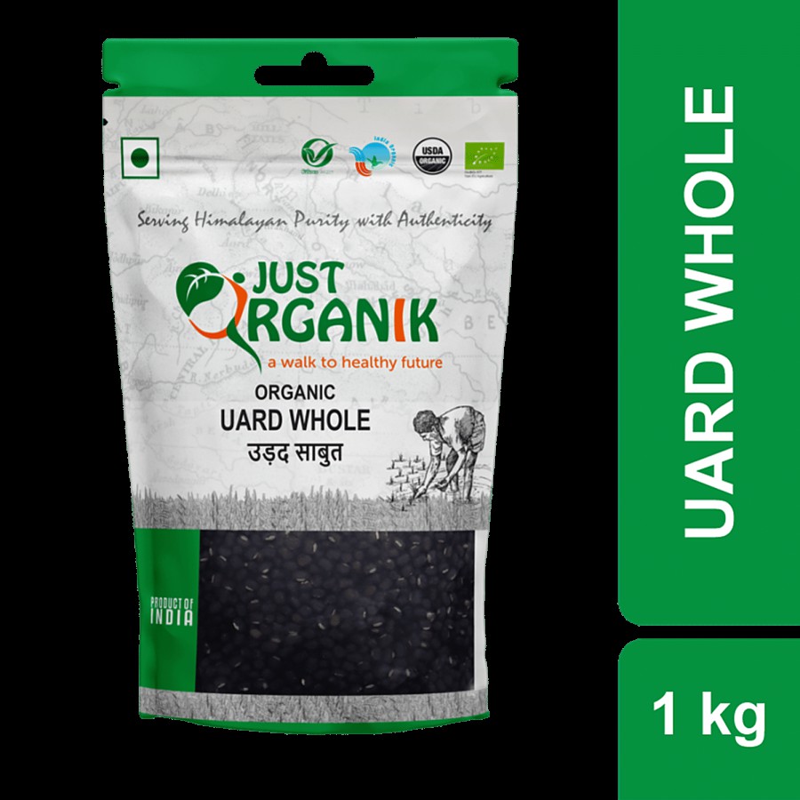 Just Organik Urad Whole (Black Dal)