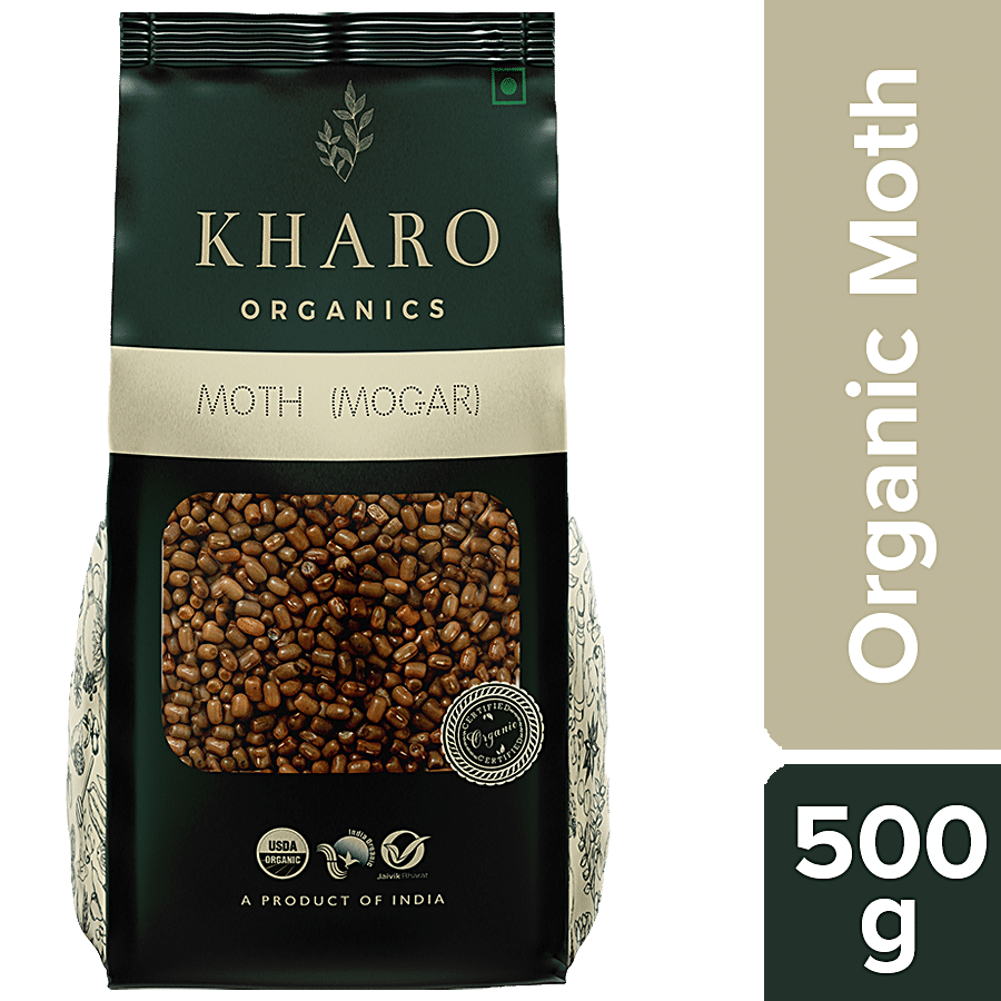 Kharo Organics Moth/Mogar/Matki - Rich In Dietary Fibre