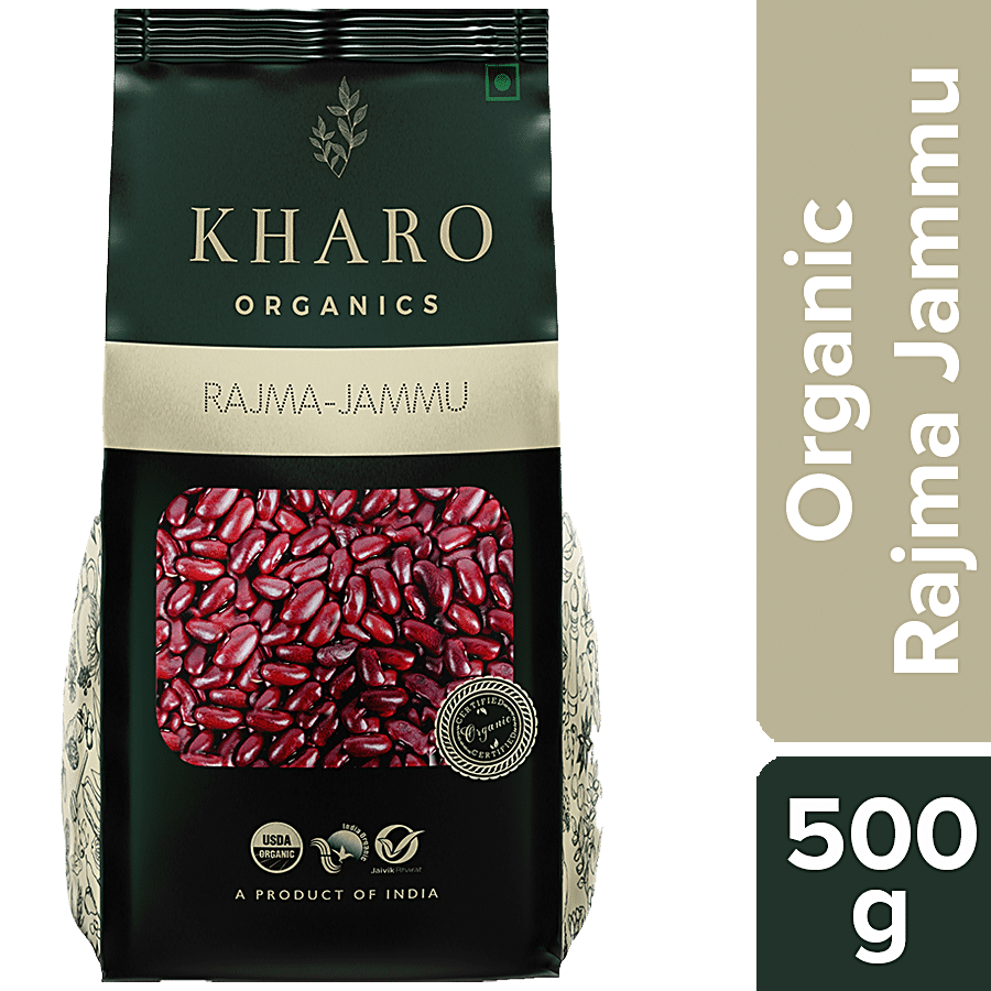 Kharo Organics Rajma Jammu/Kidney Beans - Rich In Protein