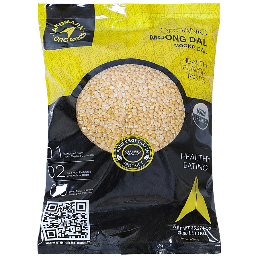 Landmark Organics  Moong Dal - Yellow