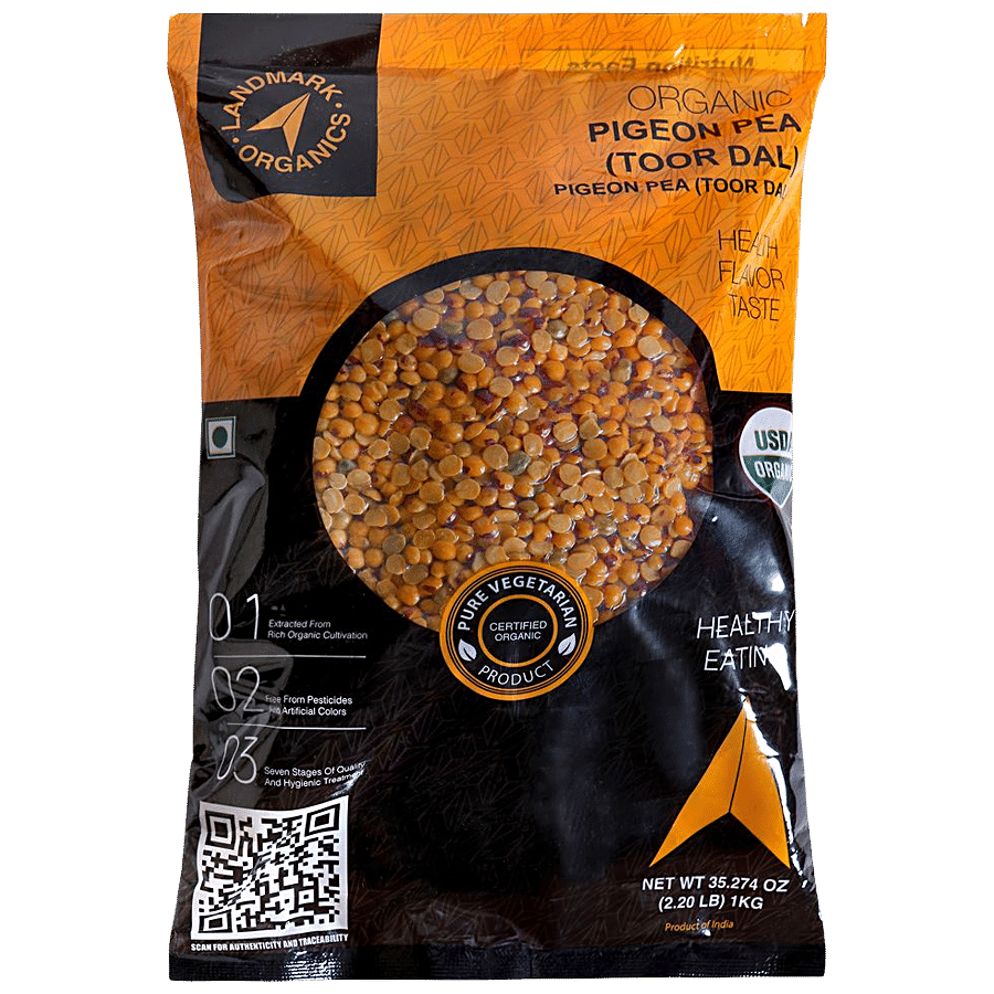 Landmark Organics  Pigeon Pea/Tur Dal - Rich In Protein