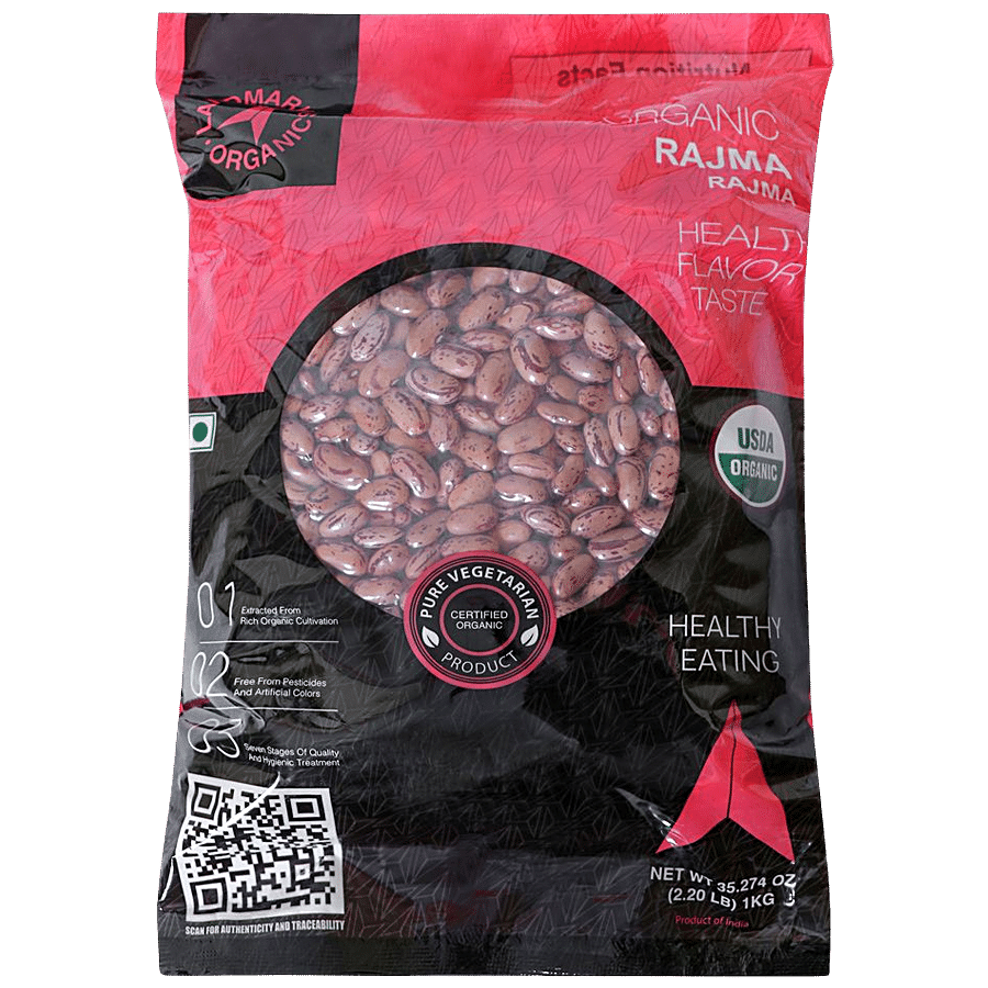 Landmark Organics  Rajma Chitra - Reddish Brown