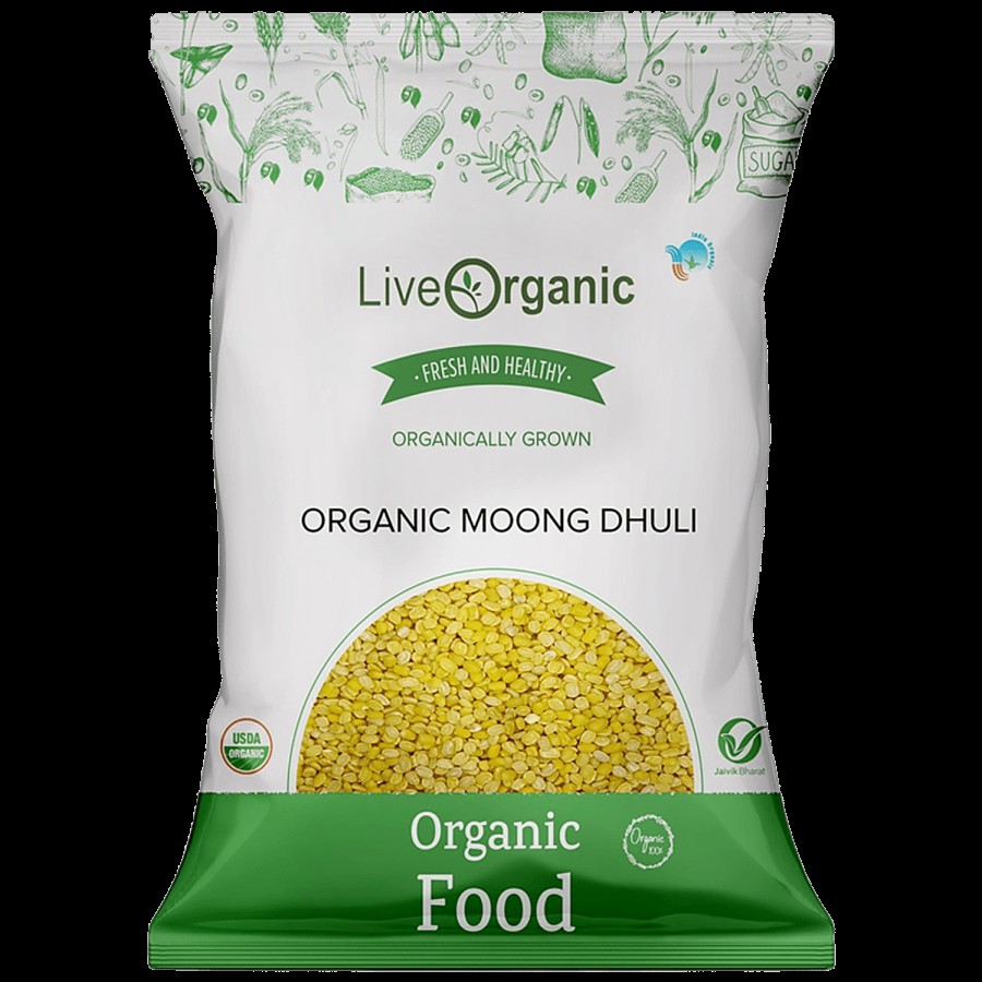 Live Organic Moong Dhuli - 100% Natural