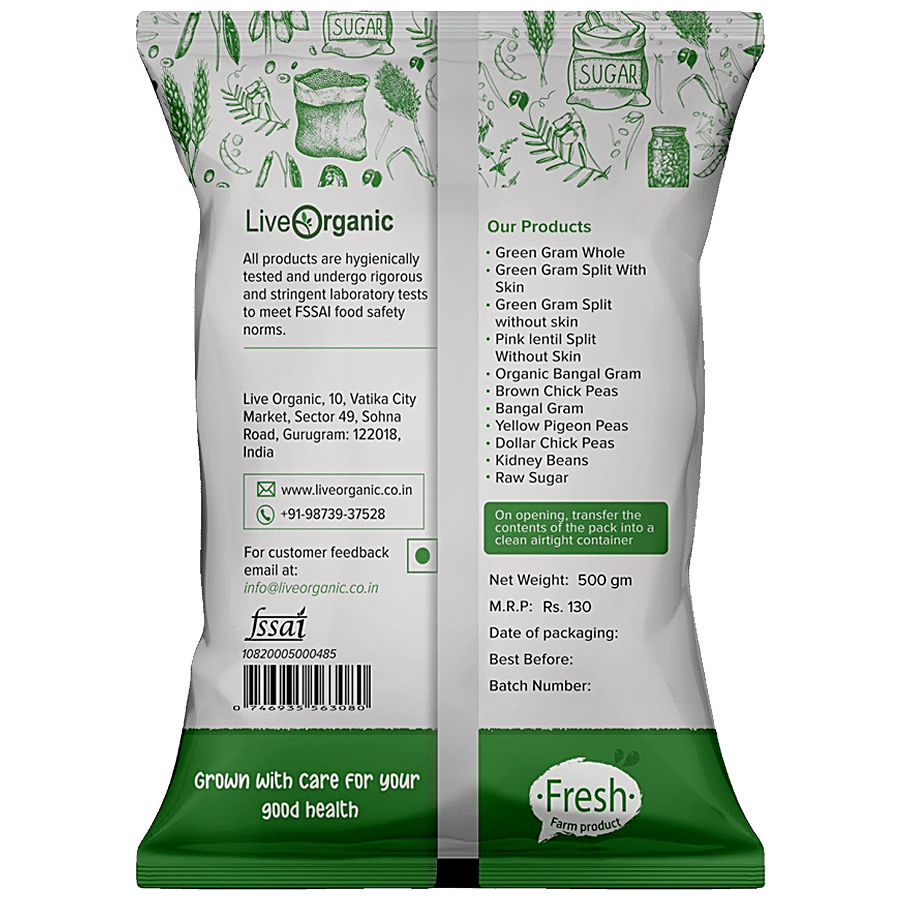 Live Organic Rajma Chitra - 100% Natural