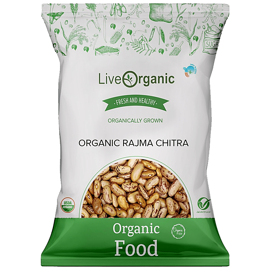 Live Organic Rajma Chitra - 100% Natural