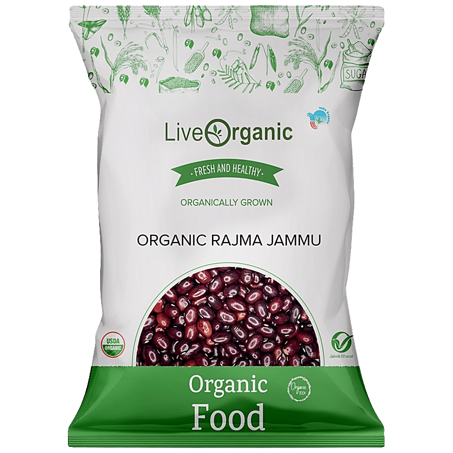 Live Organic Rajma Jammu - Red