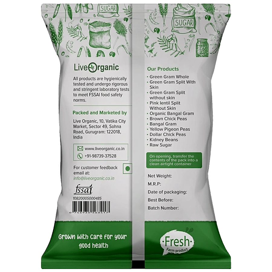 Live Organic Urad Black Split - 100% Natural